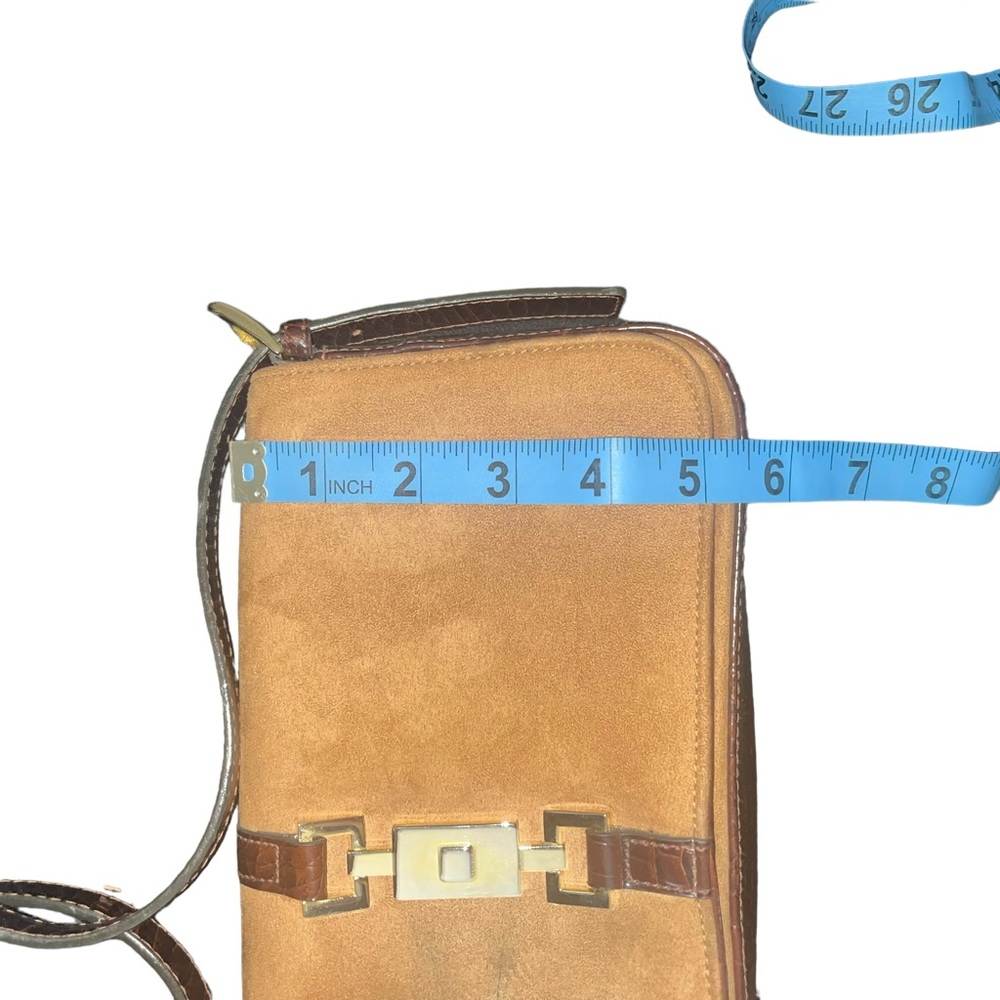 Vintage brown suede Mondani mini purse - Picture 15 of 16